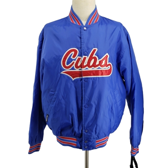 Holloway Other - Vintage Holloway Mens Size Medium Chicago Cubs Slick Nylon Varsity Jacket